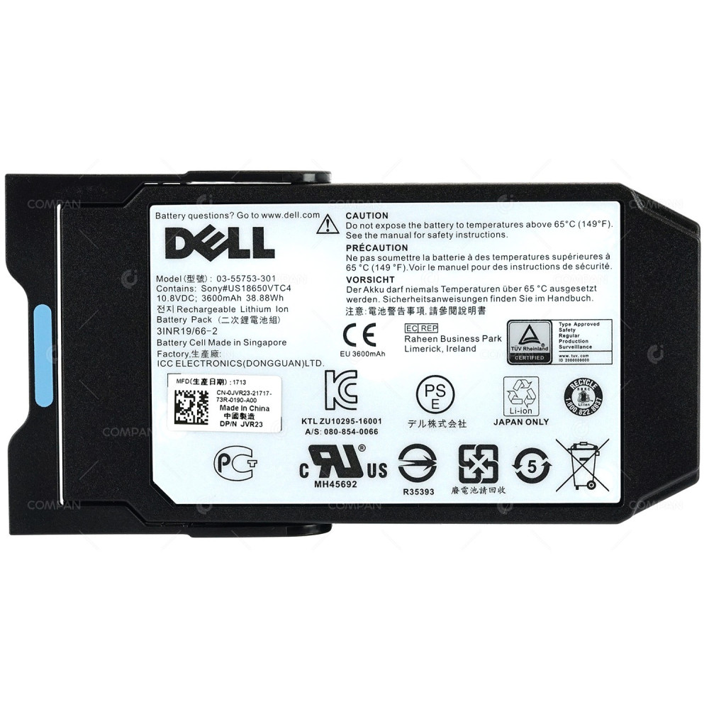 JVR23 DELL 3600mAH LITHIUM ION BATTER BACKUP UNIT FOR SC3020 SC5020 SC7020